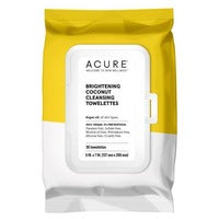Acure Brightening Coconut Towelettes Tray 3 x 30ct