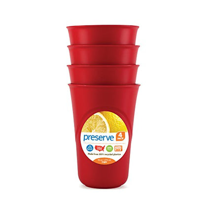 Preserve by Recycline Everyday Cups - Pepper Red 4 Cups