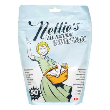Nellie's Laundry Soda 50 load bag, 0.6kg