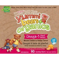 Hero Nutritionals Yummi Bears Omega Organic 90 gummies