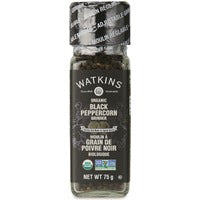 Watkins Organic Black PeppercornGrinder 3x75g