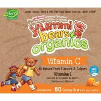 Hero Nutritionals Yummi Bears Vitamin C Organic 60 gummies
