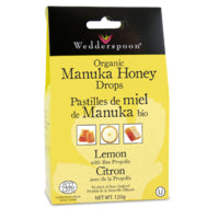 Wedderspoon Org Manuka Honey Drops Lemon 120g