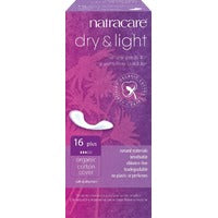 Natracare dry & light plus 16 pads
