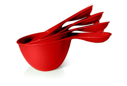 Preserve by Recycline Dry measure cups - Red Set of 4