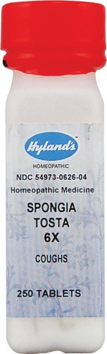 Hyland's Standard Homeopathic Spongia Tosta 30c-160 pellets