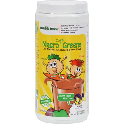MacroLife Naturals Jr. Macro Coco Greens canister 202g