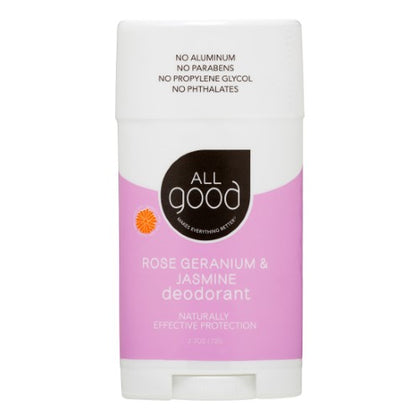 All Good Rose Geranium & Jasmine Deodorant 72 g