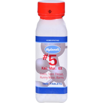 Hyland's Standard Homeopathic Kali Muriaticum 6X Cell Salts 1000 tabs