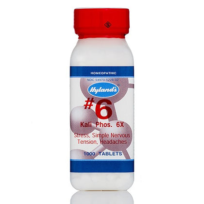 Hyland's Standard Homeopathic Kali Phosphoricum 6X Cell Salts 1000 tabs