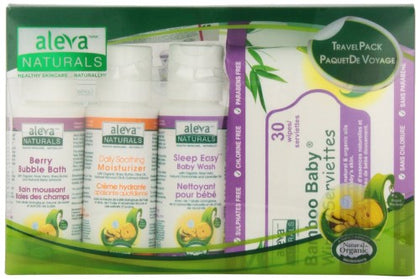 Aleva Naturals Newborn Travel Pack box