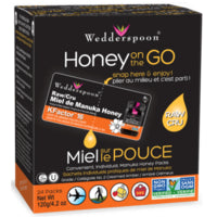 Wedderspoon Honey Go Raw Manuka Honey 24 Packs 120 g