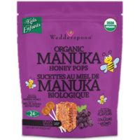 Wedderspoon Organic Manuka Honey Pops Grape 120g