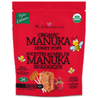 Wedderspoon Organic Manuka Honey Pops Raspberry 120g
