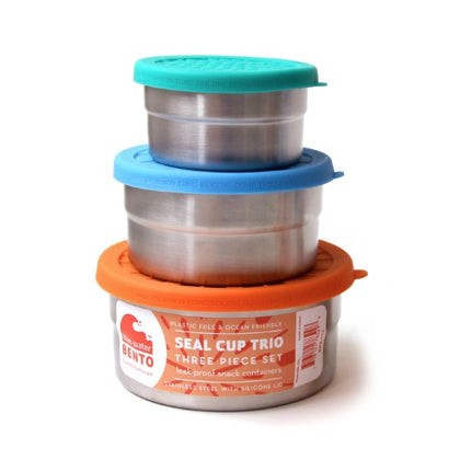 Eco-Lunch Blue Water Bento Seal Cup Trio