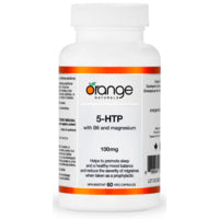Orange Naturals 5-HTP 100mg with B6 and Magnesium 60 vegicaps