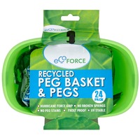 Sale Recycled Peg Basket & 24 Pegs