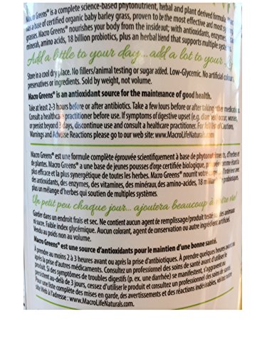 MacroLife Naturals Macro Greens Canister 567g