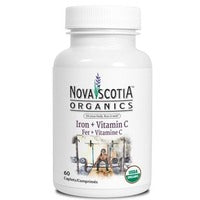 Nova Scotia Organics Iron + Vitamin C 60 Tablets