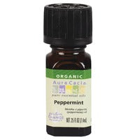 Aura Cacia Peppermint, Natural Organic EO 7.4 ml