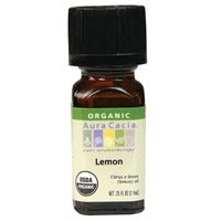 Aura Cacia Lemon Organic Essential Oil 7.4 ml