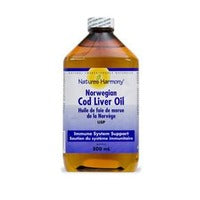 Nature's Harmony Cod Liver Oil Plain Norwegian 500 ml