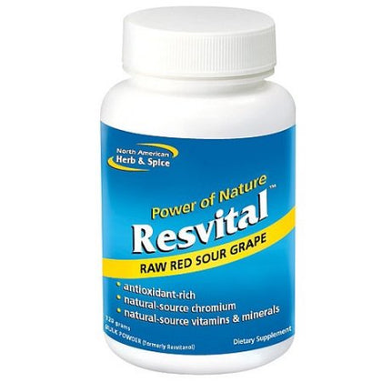 North American Herb & Spice Resvitanol Powder - Red Sour Grape Powder 120 g