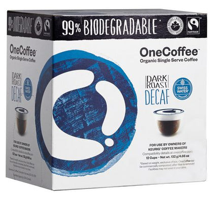 Sale Org Dark Roast Decaf Coffee 12pk