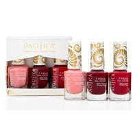 Pacifica 7 Free Nail Polish Set - Red 3ct