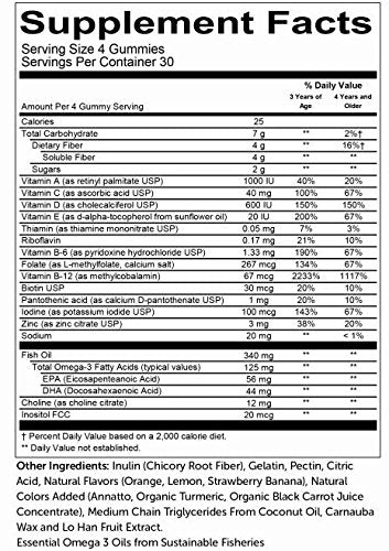 SmartyPants Kids Complete+ Fiber 120ct 120ct
