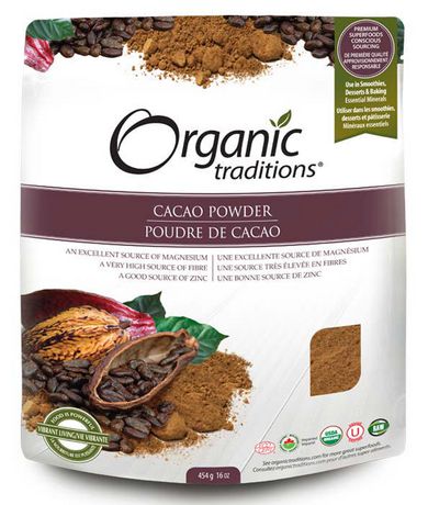 Organic Traditions Cacao Powder 454g