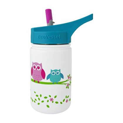 Eco Vessel Scout SS Kids Btl-400ml-White Owl 400ml
