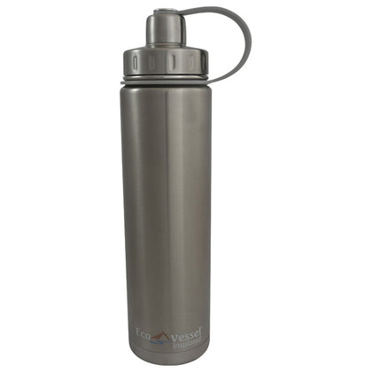 Eco Vessel Boulder Ins. Btl-700ml-Silver 700ml