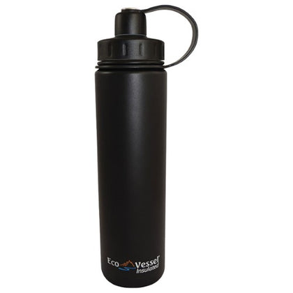 Eco Vessel Boulder Ins. Btl-700ml-Black 700ml