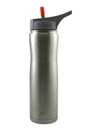 Eco Vessel Summit Ins. Strw Btl-700ml-Silver 700ml