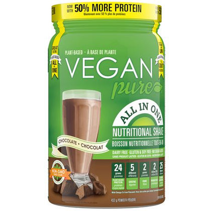 Vegan Pure All in One Protein Choc 432gr
