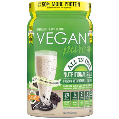 Vegan Pure All in One Protein Cookies&Cream 405gr