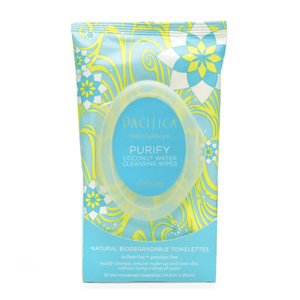 Pacifica Purify Coconut Water Cleansing Wipe 30ct