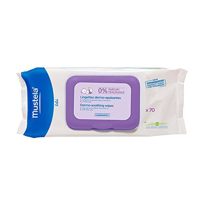 Mustela Dermo Soothing Wipes Unscented 70 wipes