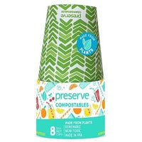 Preserve by Recycline Compostables Hot Cups 8ct Green 8 Cups 12oz