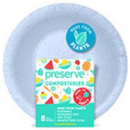 Preserve by Recycline Compostables Bowls 8ct Blue 8 Bowls 12oz