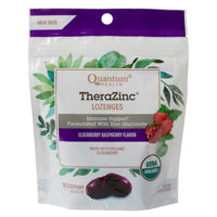 Quantum Organic TheraZinc Elderberry Lozeng 18 ct bag