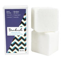 Duckish Natural Skin Care Bath Bombs (Lavender) 2 x 250g