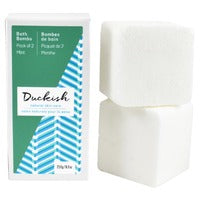 Duckish Natural Skin Care Bath Bombs (Mint) 2 x 250g