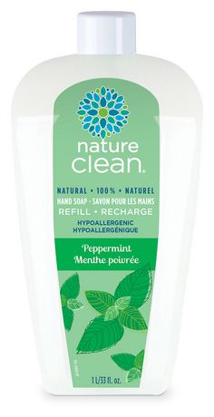 Nature Clean Peppermint Liquid Hand Soap 1L