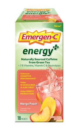 Emergen-C Energy+ Mango-Peach 18 singles/box