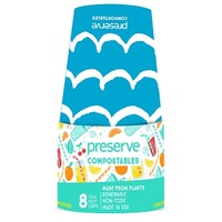 Preserve by Recycline Compostables Hot Cups 8ct Blue 8 Cups 12oz