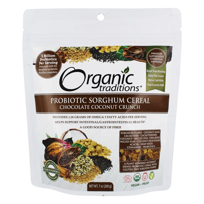 Organic Traditions Probiotic Cereal Choc. Coconut 200g