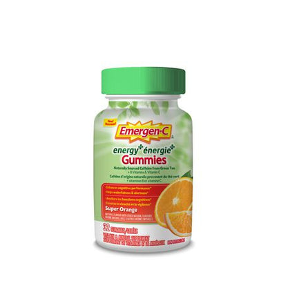 Emergen-C Energy+ Gummies Super Orange 32ct